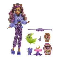 Lalka MONSTER HIGH Piżama Party Clawdeen Wolf HKY67