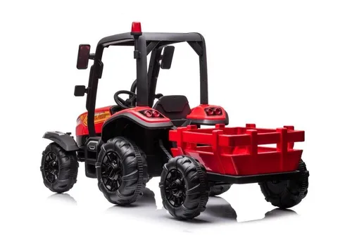 Duży Traktor Na Akumulator Dla Dziecka Blt-206 Przyczepa 24V 2X200W Pilot LED Eva Pasy Bluetooth