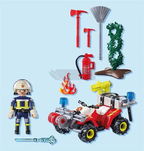 PLAYMOBIL ACTION HEROES 71825 QUAD STRAŻY POŻARNEJ zestaw dla dzieci +4 lat