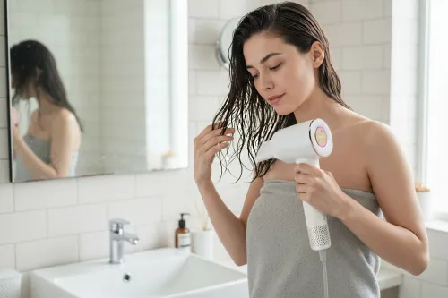 Suszarka do włosów Zehnder Flavia Jonizacja Dyfuzor Zimny nawiew 1600W 3 prędkości 3 temperatury Biały