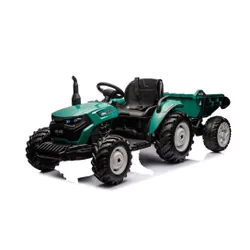 Traktor Na Akumulator Dla Dziecka Hc-306 24V 2X95W Przyczepa Eva LED Pilot