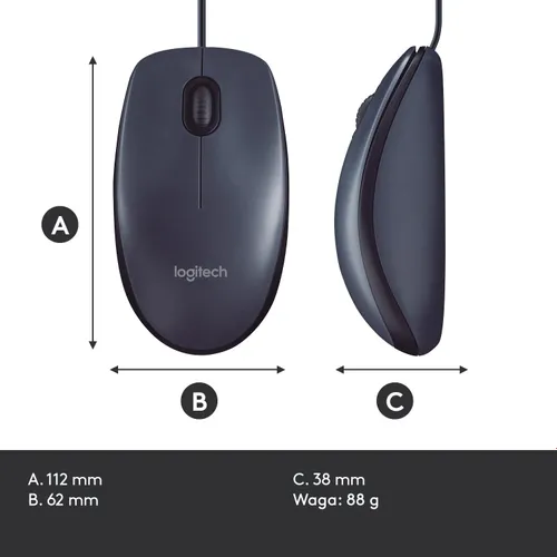 Myszka Logitech M100 Szary