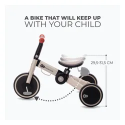 Rowerek biegowy trójkołowy Kinderkraft 4TRIKE silver grey