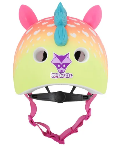 Kask rowerowy RASKULLZ Super Unicorn Wielokolorowy dla Dzieci (rozmiar XS)