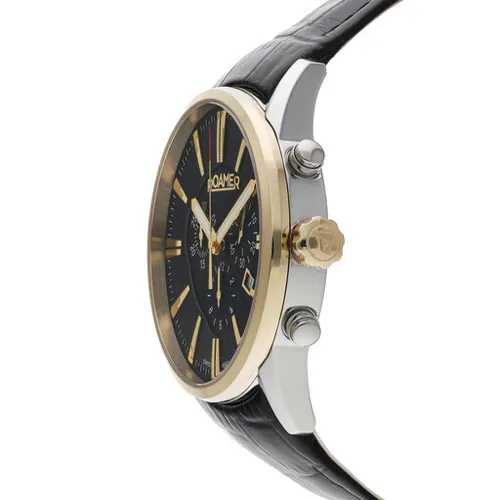 Roamer Superior Chrono Saati 508837 47 85 05 Gold / Silver