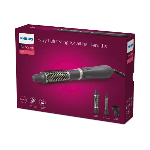 Фен-щетка для волос Philips BHA301/00 800 Вт Холодный вентилятор Диаметр щетки 22 мм 38 мм 3 температурных режима