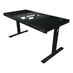 Biurko Lorgar Desk Elite 90 Series DE90W Blat Melaminowy140cm Regulacja wysokości Czarny