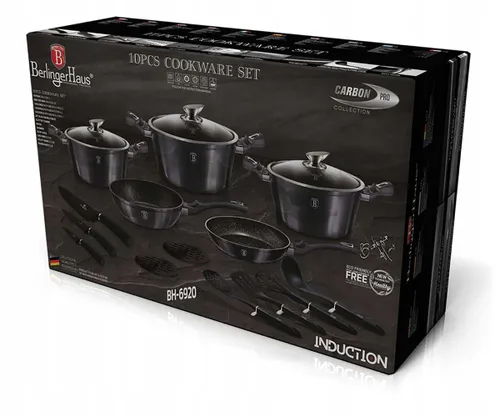Zestaw garnków BERLINGER HAUS Carbon Pro BH 6920 (17 elementów)