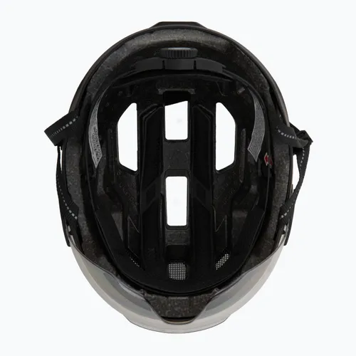 Kask rowerowy UVEX Stride Visor black matt/lite mirror silver