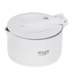 ADLER AD 1377 0,6 l biały - czajnik elektryczny turystyczny silikonowy