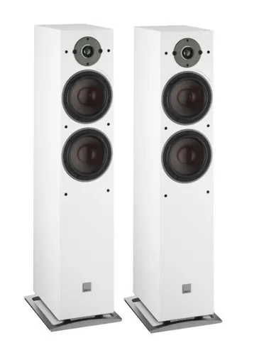 Zestaw stereo Denon DRA-800H (srebrny), Dali OBERON 7 (biały)