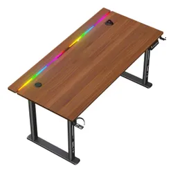 Biurko gamingowe COBRA Electra S CRF1623ELBNRGB Brązowy