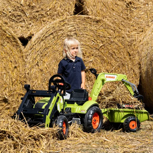 Falk Traktor z Przyczepą CLAAS Arion Backhoe ŁYŻKA + Ładowarka Od 2 Lat