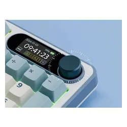 Klawiatura ROYAL KLUDGE RK-S98 Chartreuse Switch Biało-niebieski