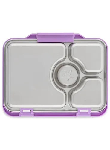 Lunchbox 4-komorowy Yumbox Pret ze stalową tacą - lavende purple