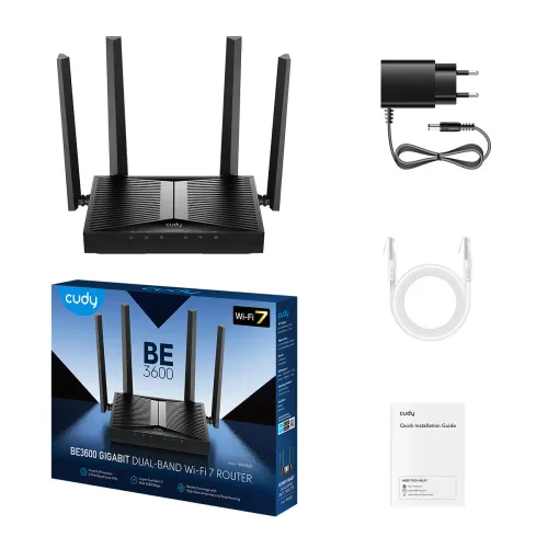 Router Cudy BE3600 Wi-Fi 7 Mesh Czarny