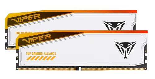 Pamięć RAM Patriot Viper Elite 5 RGB TUF Gaming Alliance DDR5 32GB (2 x 16GB) 6600 CL34 Biały