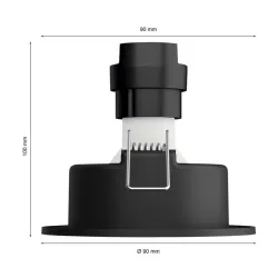 Oświetlenie punktowe Philips Hue White Ambiance Milliskin 1szt. Srebrny