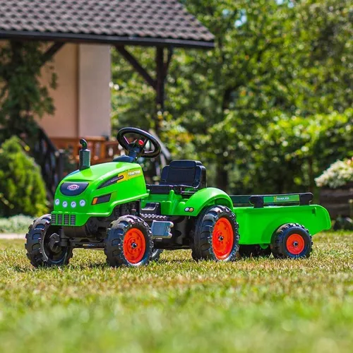 Falk Traktorek X Tractor Zielony Z Przyczepką Klakson 2-5 Lat