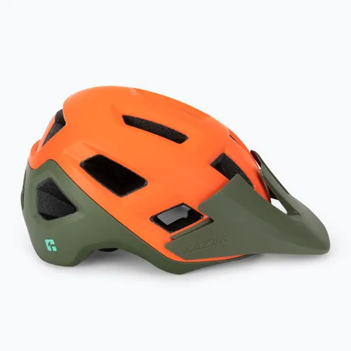 Kask rowerowy Lazer Coyote KinetiCore matte orange/green