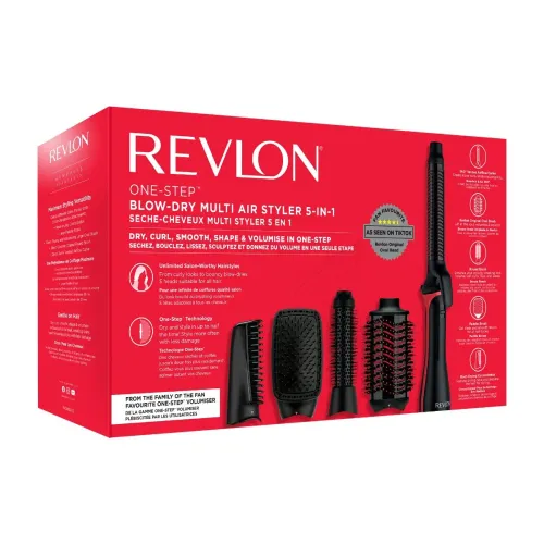 Suszarko-lokówka Revlon RVDR5371E 1100W Jonizacja Zimny nawiew Średnica szczotki 38mm 70mm 4 poziomy temperatury