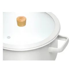 Zestaw garnków GERLACH Natur Enamel Biały (6 elementów)