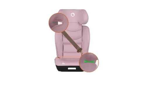 Fotelik samochodowy LIONELO Neal i-Size 100-150 cm (15-36 kg) Różowy