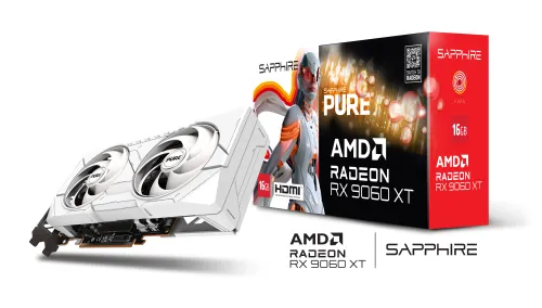 Karta graficzna Sapphire Pure Radeon RX 9060 XT 16GB GDDR6 128bit FSR