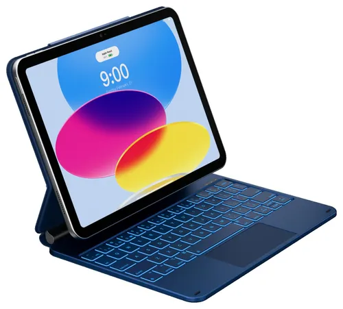 Etui na iPad TYPECASE Edge Błękitny pacyfik Klawiatura