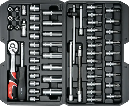 Zestaw narzędziowy 1/4" 56szt. Yato YT-14501