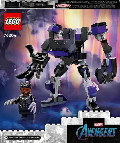 LEGO Marvel Mechaniczna zbroja Czarnej Pantery 76204