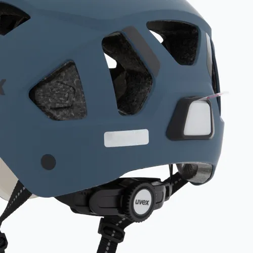Kask rowerowy UVEX Stride Visor stone blue matt/lite mirror silver