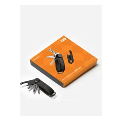Zestaw Orbitkey - organizer do kluczy Crazy Horse Leather + Multitool V2 - black / orange stitching