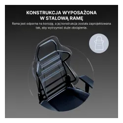 Fotel Anda Seat Luna L Orange Fabric Gamingowy do 100kg Tkanina Pomarańczowy