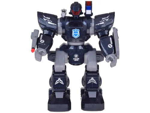 Zdalnie sterowany robot policyjny tańczy