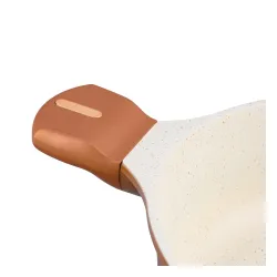 Patelnia głęboka na indukcję krótkie uchwyty Starke Pro Texture Copper 28 x 8 cm