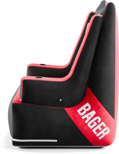 Fotel DIABLO CHAIRS X-Bager Czarno-Czerwony