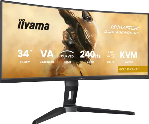 Monitor iiyama G-Master GCB3486WQSCP-B1 34" 3K VA 240Hz 0,4ms MPRT Zakrzywiony Gamingowy