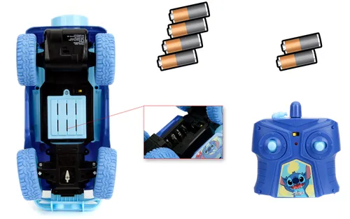Samochód zdalnie sterowany JADA TOYS Disney Stitch Jeep 9336065314R00