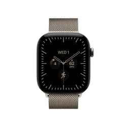 Apple Watch Series 12 GPS + Cellular Koperta 42mm tytan naturalny bransoletka mediolańska