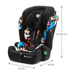 Fotelik samochodowy KINDERKRAFT Comfort Up I-Size Happy Shapes 76-150 cm (9-36 kg) Wielokolorowy