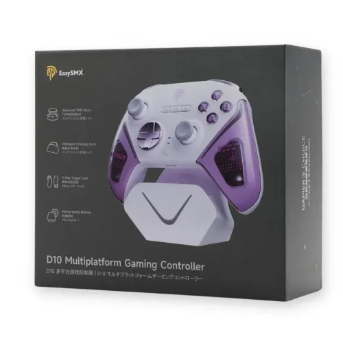 Pad EasySMX D10 do Nintendo Switch, PC Bezprzewodowy Fioletowy