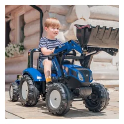 Falk Traktor Na Pedały New Holland T8 Z Łyżką I Przyczepą 3-7 Lat