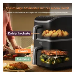 Frytkownica beztłuszczowa COSORI Turbo Tower Pro Smart ‎CAF-DC113S-ADE Wi-Fi 10,8 l Double Stack