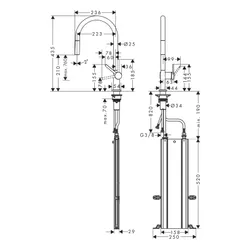 Bateria HANSGROHE Talis M54 72803800