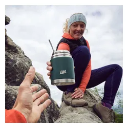 Termos na żywność Esbit Sculptor Stainless Steel Food Jug 750 ml forest green