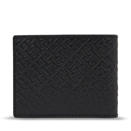 Мужской кошелек Tommy Hilfiger Th Mono Leather Mini CC Wallet Am0am11593 Black BDS