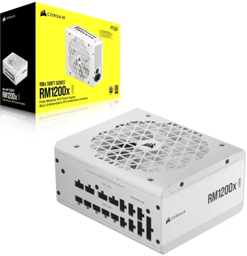 Zasilacz Corsair RM1200X Shift 1200W 80+ Gold Biały