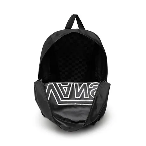 Vans vechi Skool picătură Rucsac VN0A5KHPY281 Negru / alb
