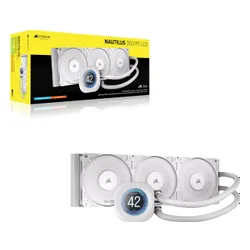 Chłodzenie wodne CORSAIR Nautilus 360 RS LCD Biały